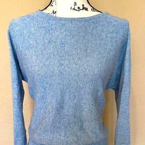 Baby blue banana republic sweater with side slits. Super soft!